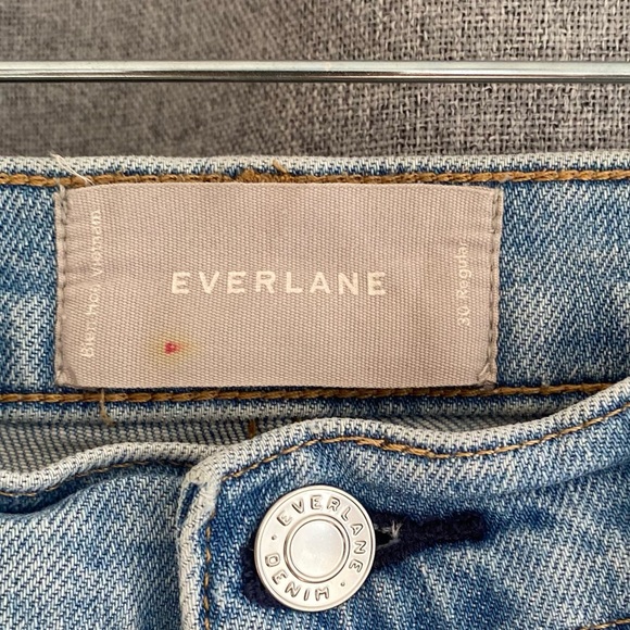 Everlane High Rise Kick Crop Light-wash Jeans size 30 - Picture 3 of 4